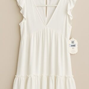 Altar'd State Cream Midi Dress